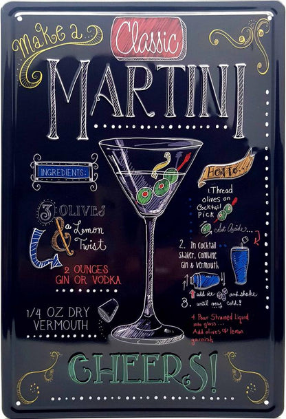 plåtskylt martini