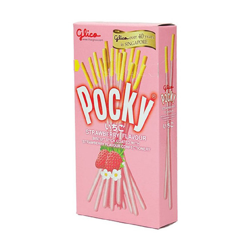 Pocky jordgubb 43g, Glico