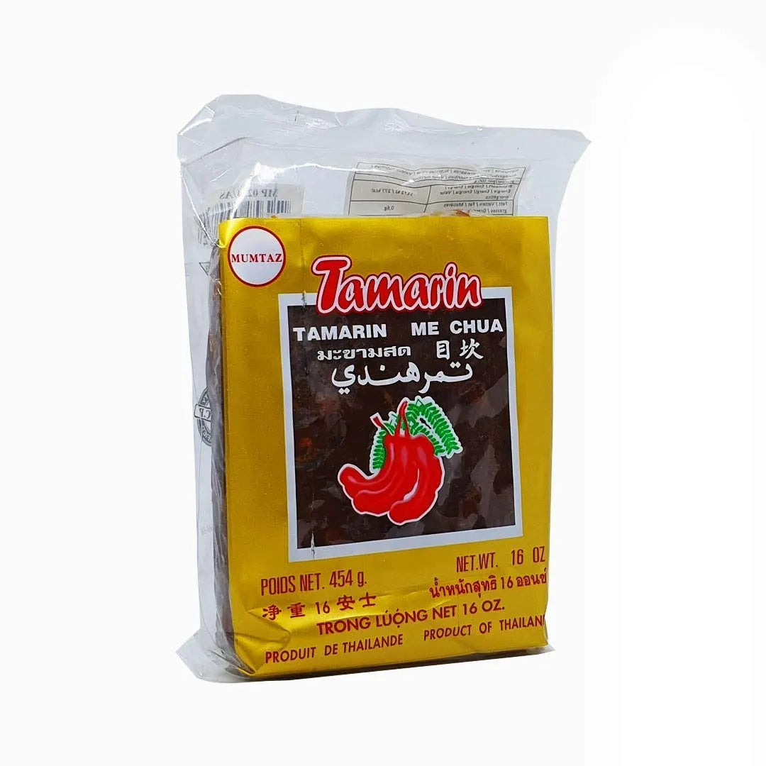 Tamarind med Kärnor 454g, Mumtaz