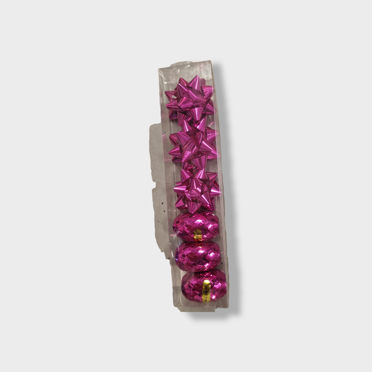 presentsnöre och rosetter metallic
