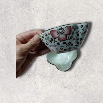 porslin skål blomform