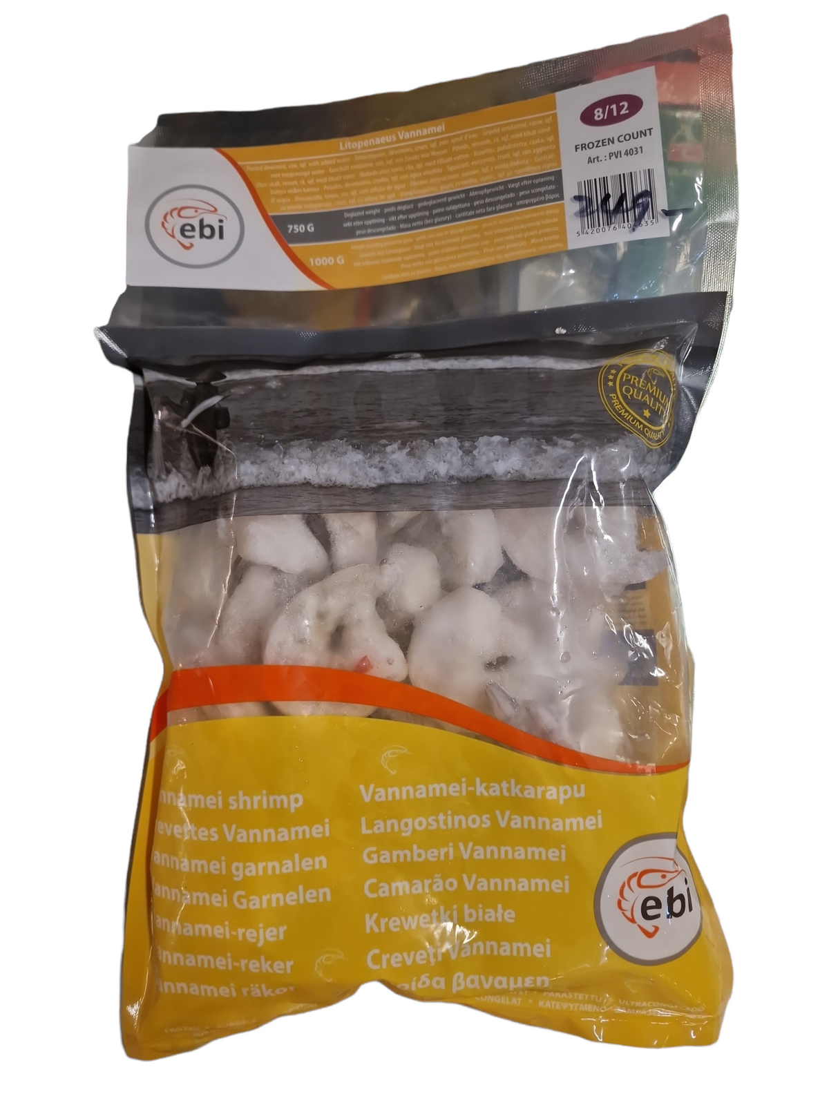 Vannamei Räkor 750g 8-12