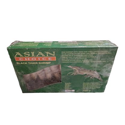 Djupfrysta Svarta Tigerräkor 8/12 700g, Asian Choice