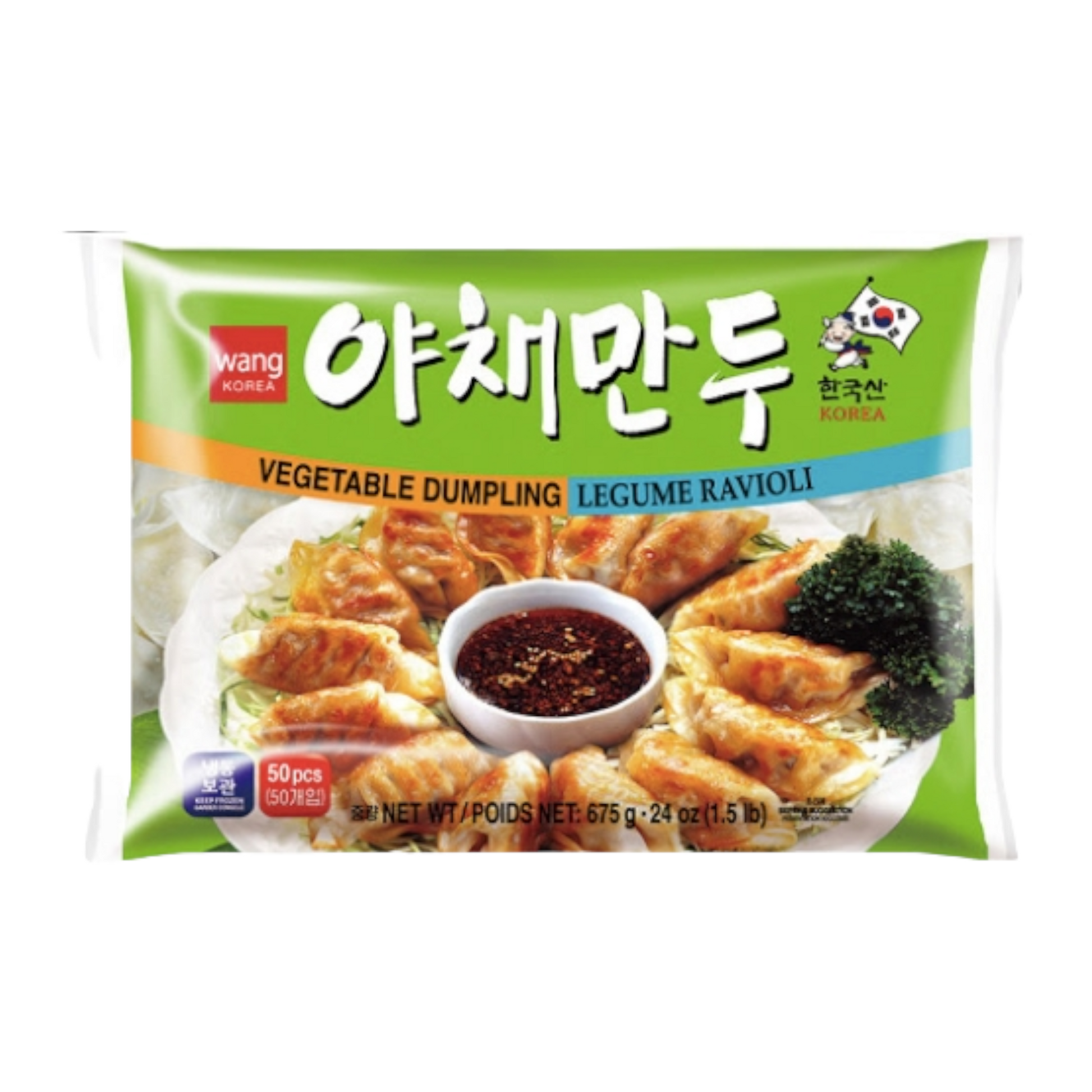 Vegetarisk Dumpling 675g, Wang Korea