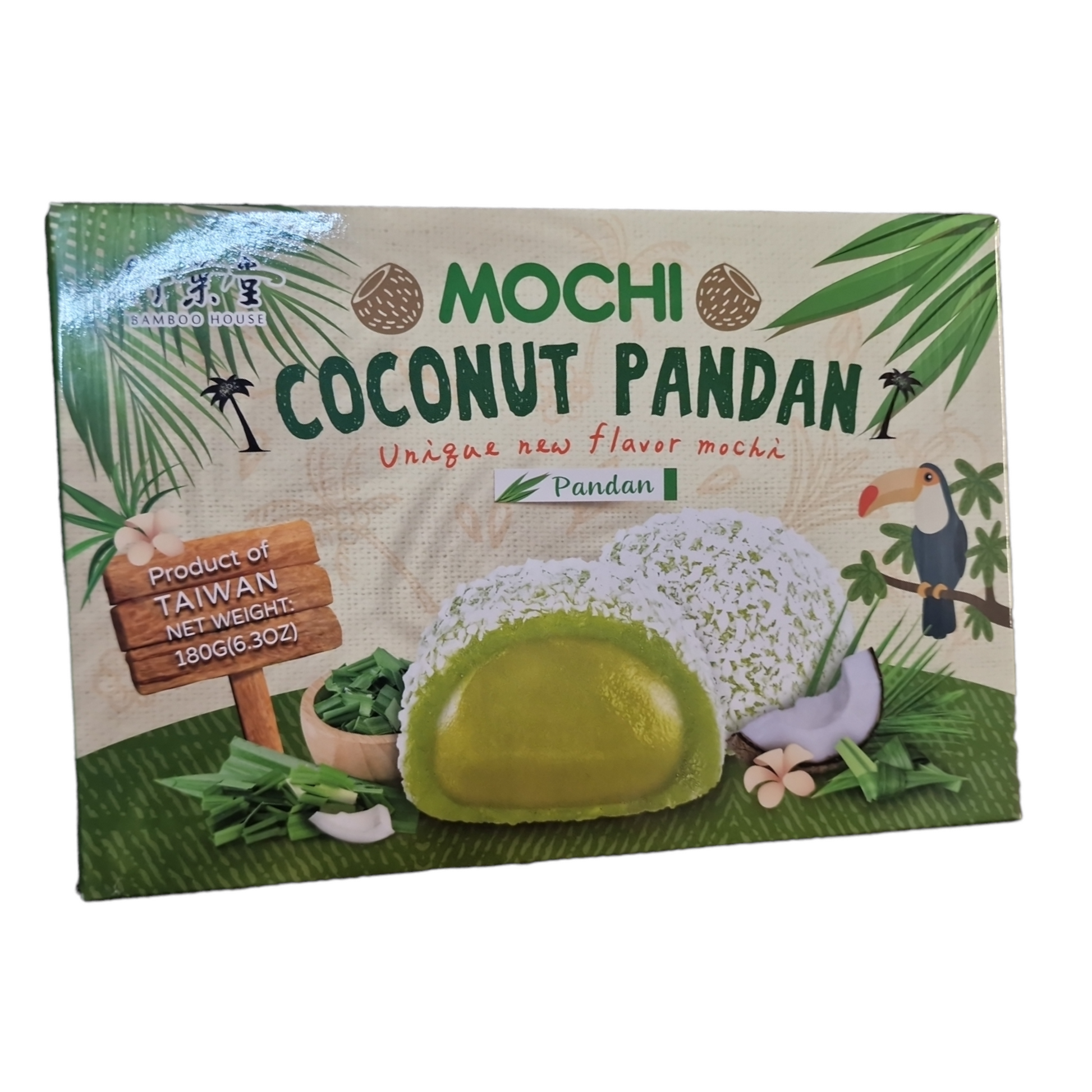 Mochi kokos pandan bamboo house 180g