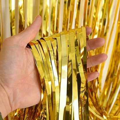 färgglada glitter dörrdraperi